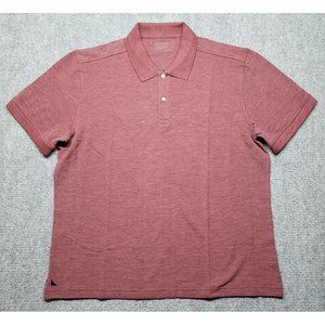 UNTUCKit Tocai Polo Shirt Mens 2XL Maroon Red Short Sleeve Cotton Blend New